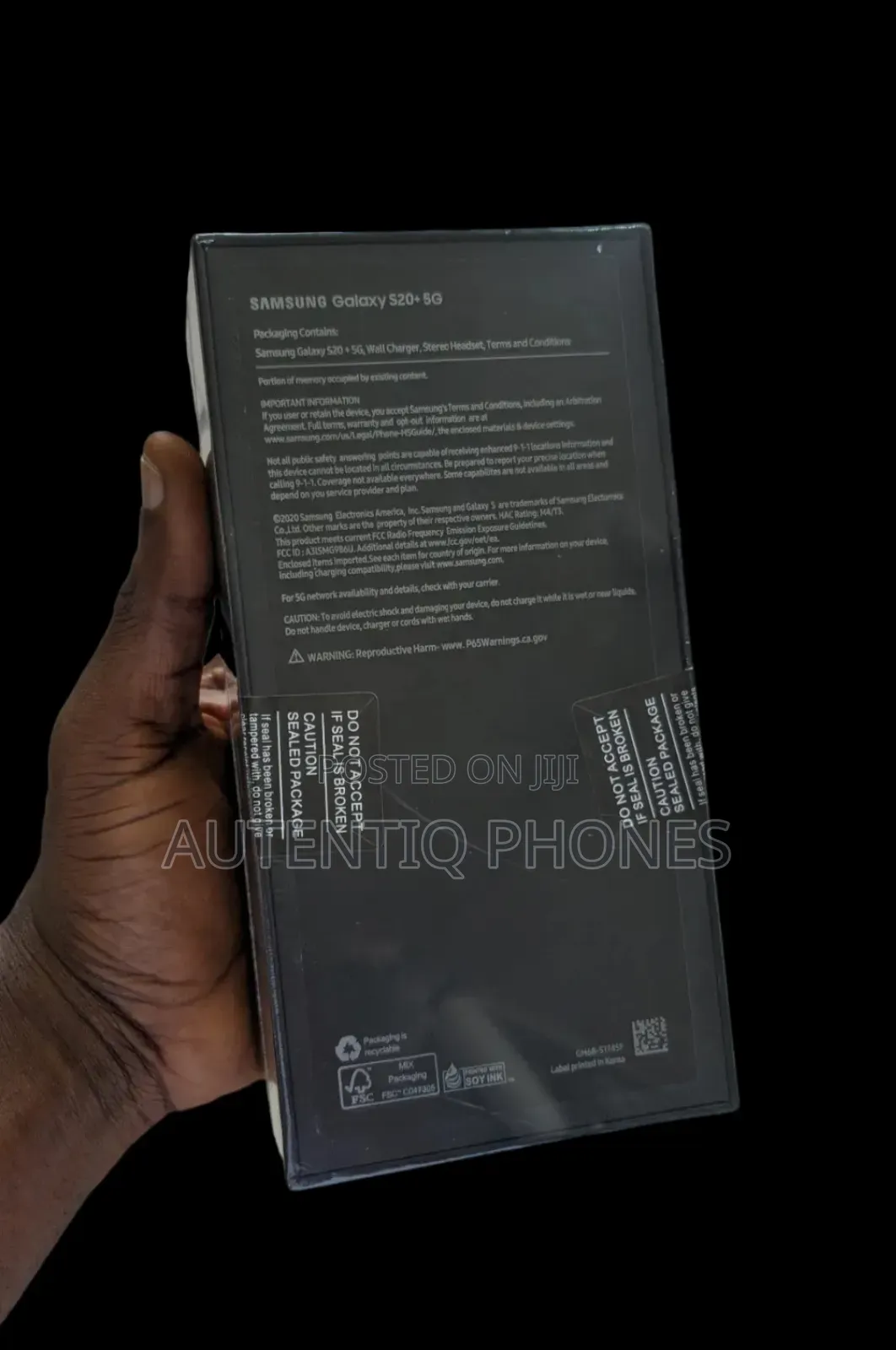 New Samsung Galaxy S20+ 5G 128 GB Black