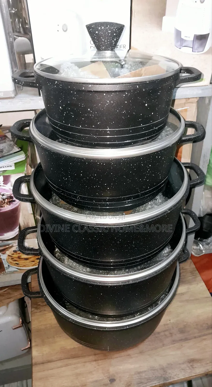 10pcs Set Marble Cooking Pots