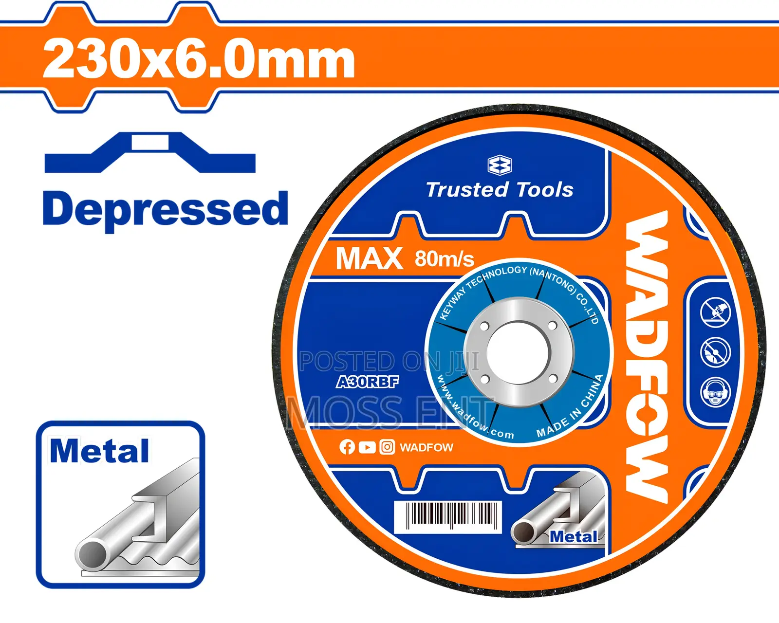 Abrasive Metal Grinding Disc - Wac1395