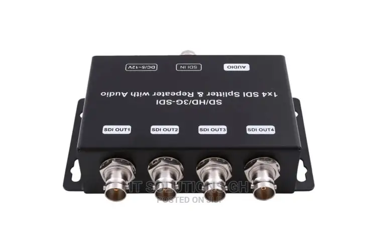 SD HD 4 Way SDI Splitter Repeater Full HD 1080P Distribution
