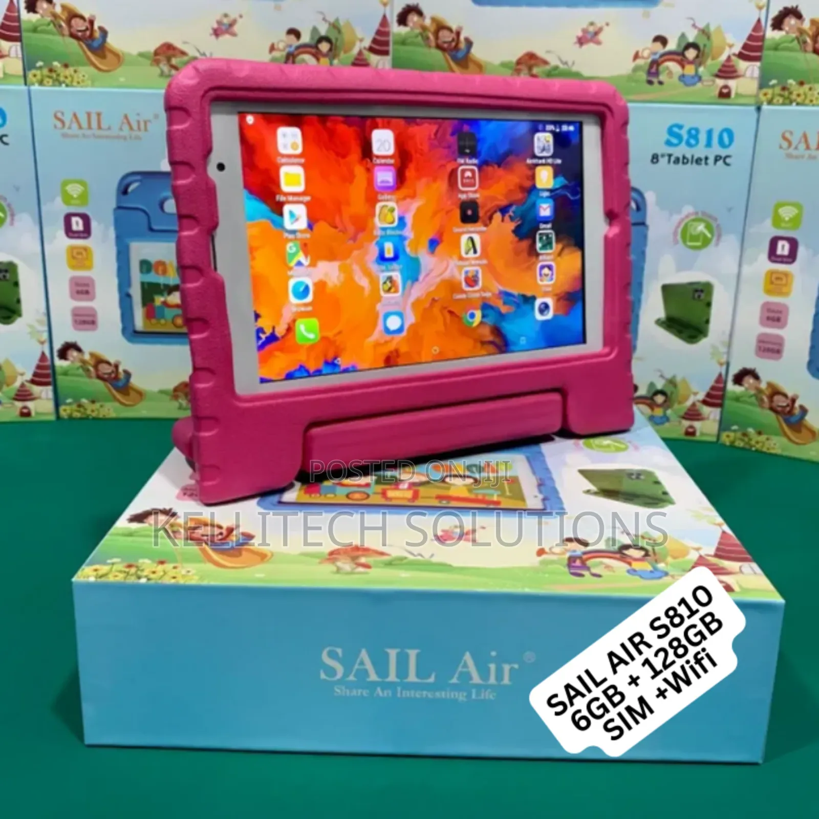 Kid's Tablet With Unbreakable Screen, 6GB+128GB