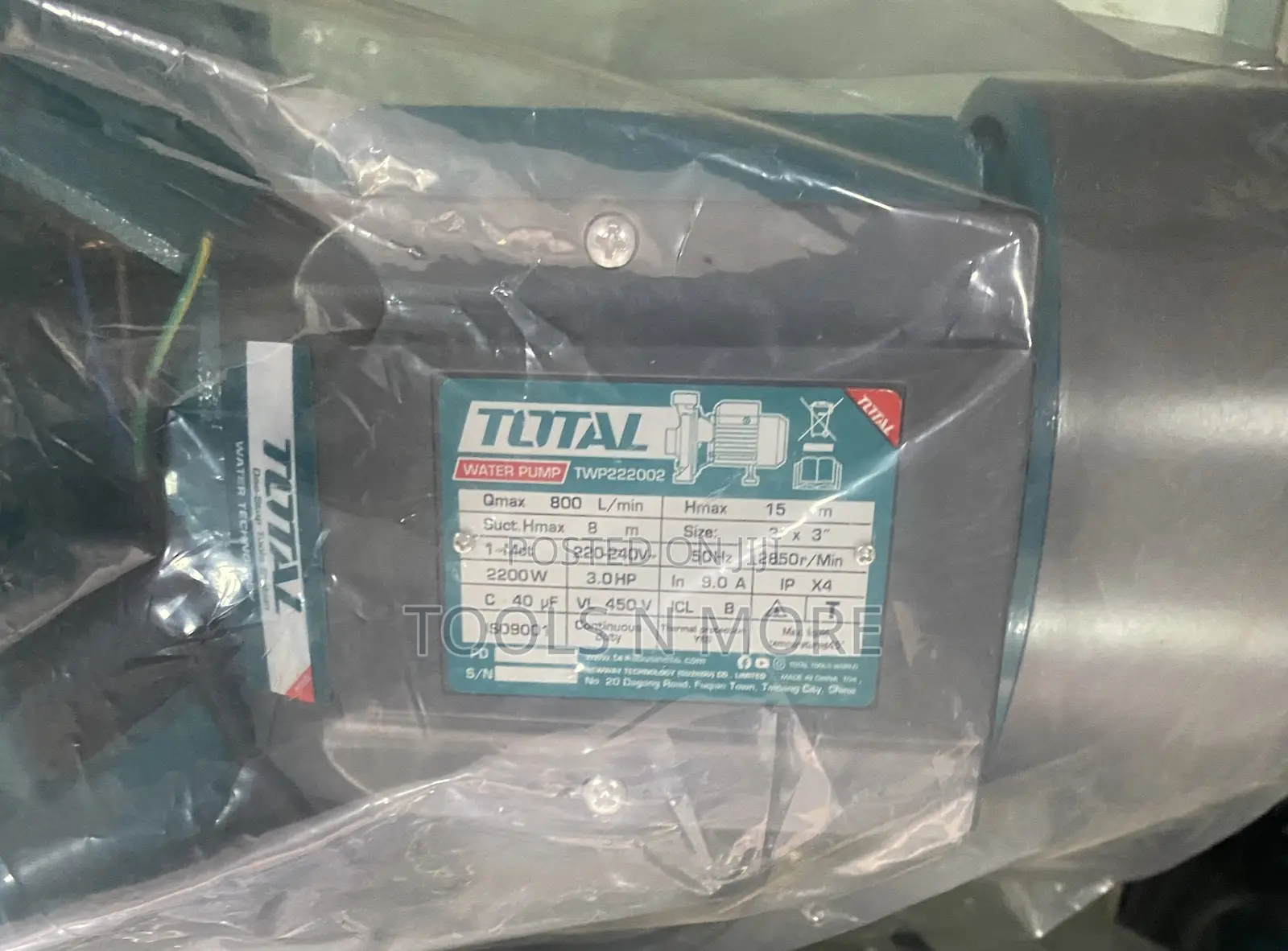 Total Water Pump 3.0hp