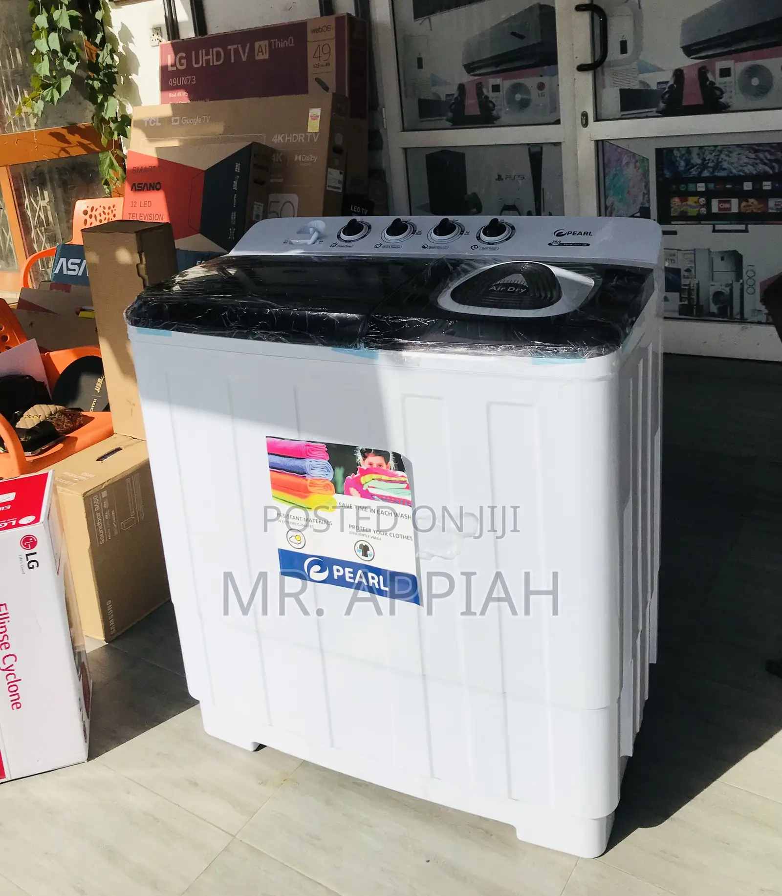 Shop Pearl 18kg Twin Tub Electric Washing Machine(White)