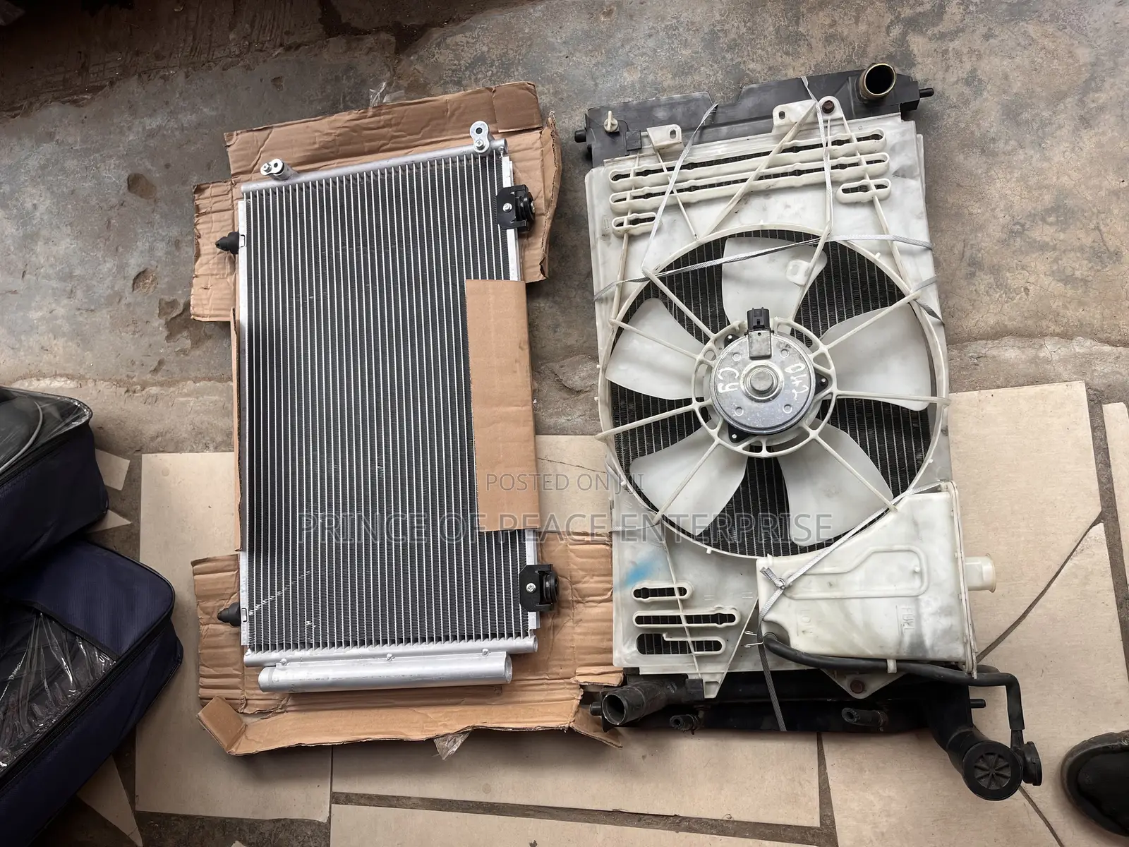 Toyota Corolla 2003 Radiator Condenser and Fan