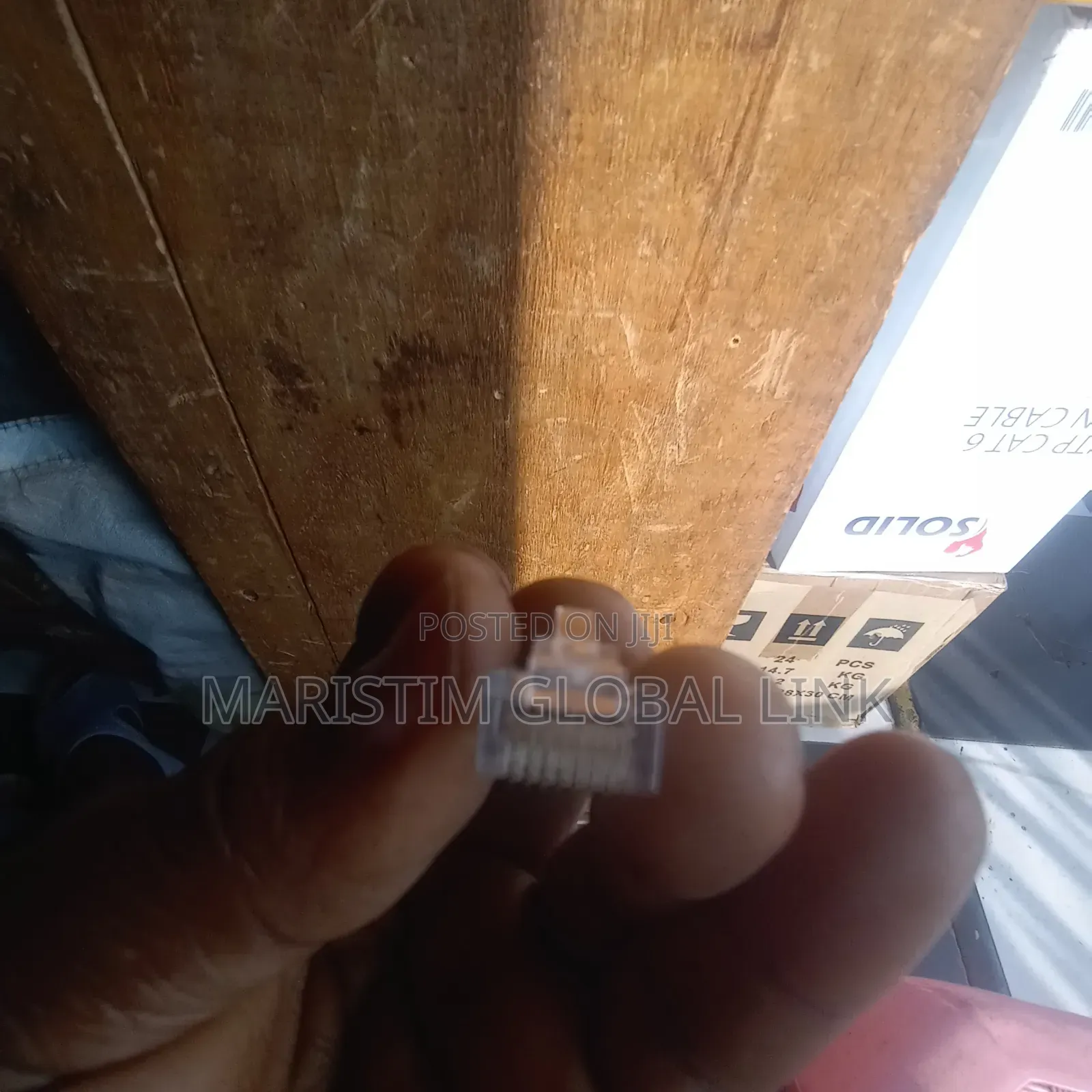 Pass Through Rj45 Connector (100 Pieces 200 Cedis)