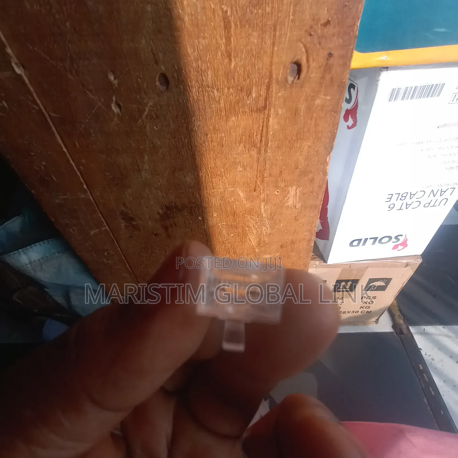 Pass Through Rj45 Connector (100 Pieces 200 Cedis)