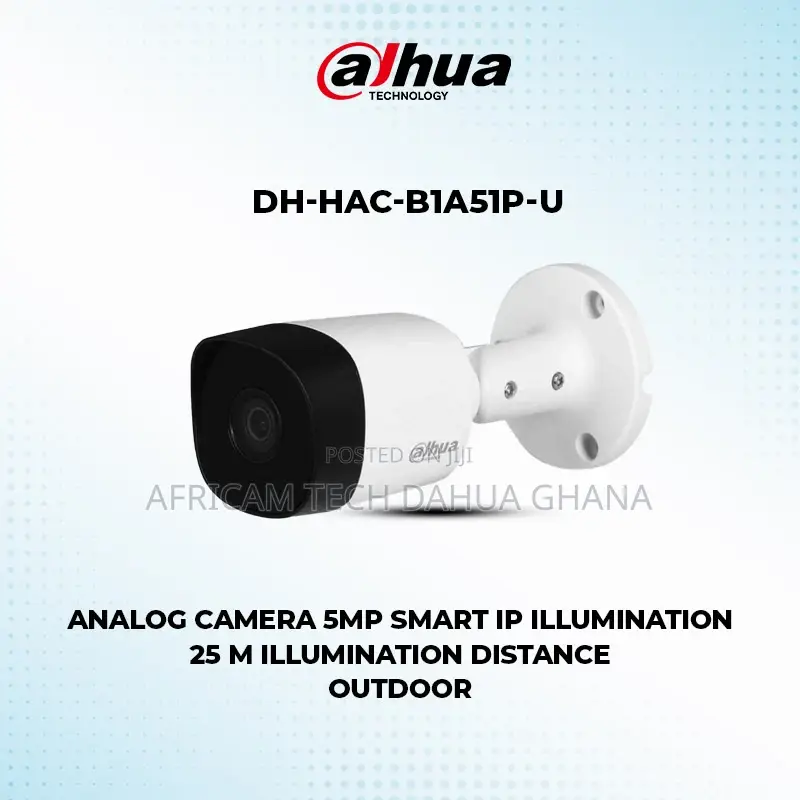Dahua 5mp CCTV Fixed IR Bullet Outdoor Audio Camera Analog