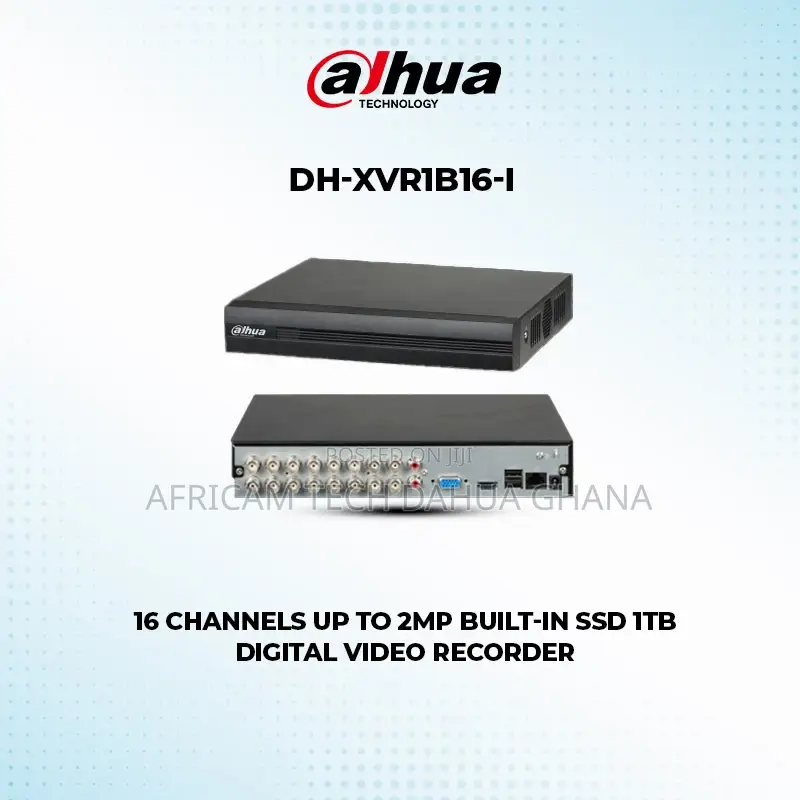 Dahua 16 Channels 2mp DVR Audio 1ssd 1tb Built in CCTV