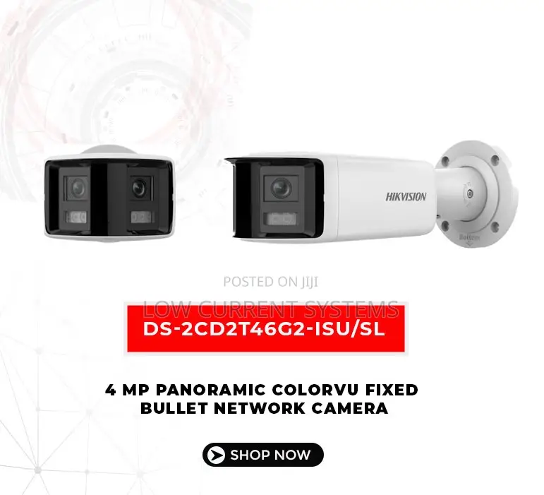 Hikvision Ip Poe 4mp Panoramic 180 Colorvu Bullet Network
