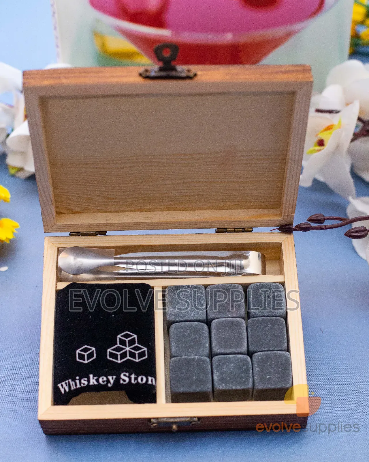 Gray Marble Whiskey Stones