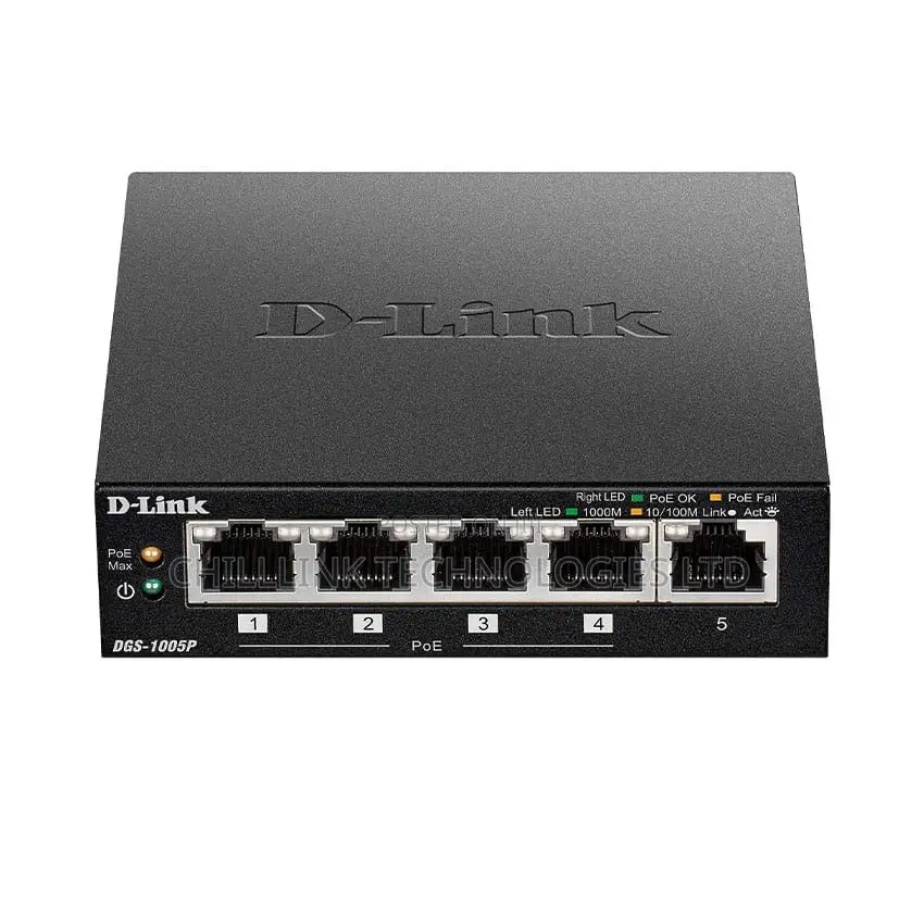D.Link 5-Port Desktop Gigabit Poe+ Switch