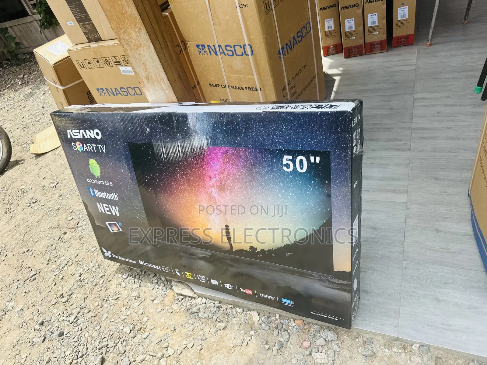 Sealed in Box Asano 50”UHD Smart