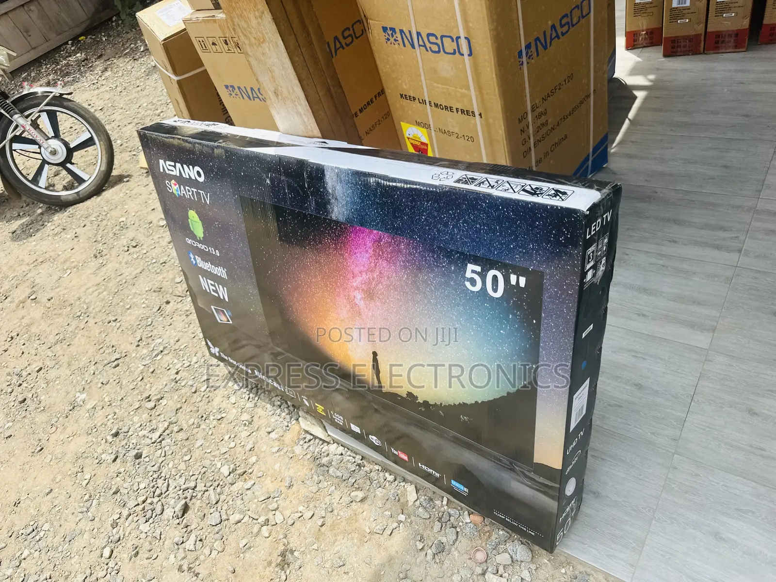 Sealed in Box Asano 50”UHD Smart
