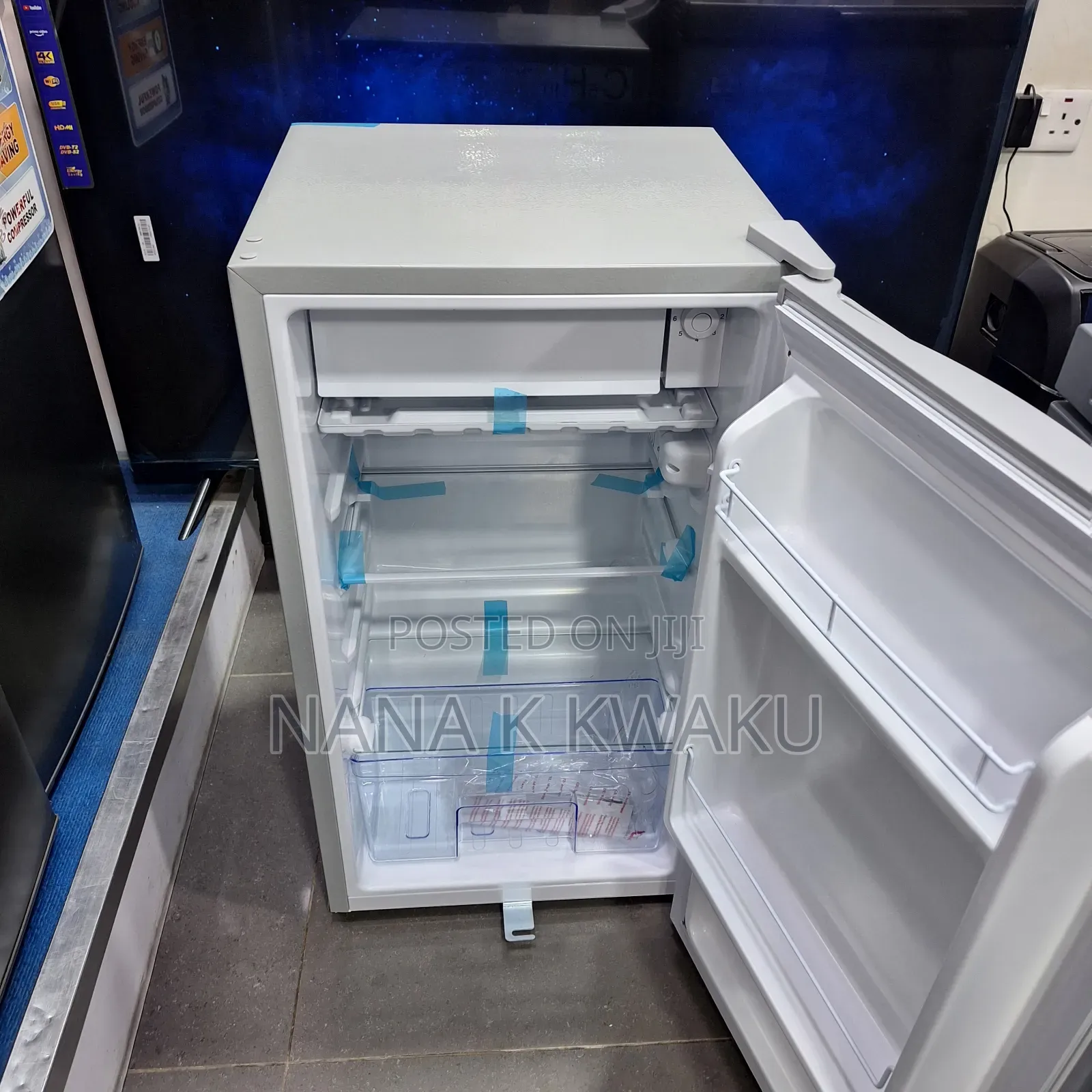 Silver_colour Nasco 80litres Double Door Fridge