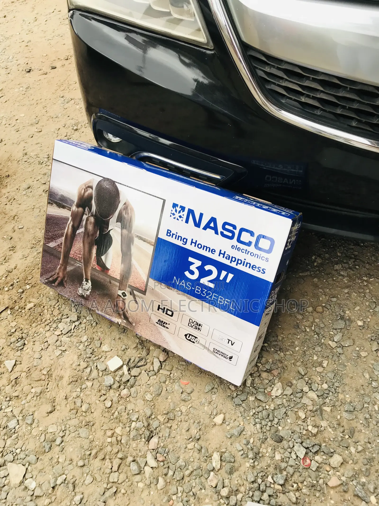 Original Nasco 32 Inch Digital Satellite New Frameless Tv.