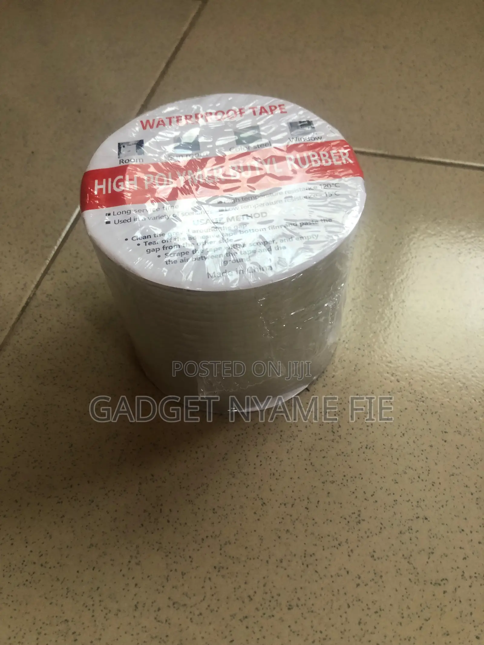 High Polymer Butyl Rubber Waterproof Tape for Roofs10 Meters