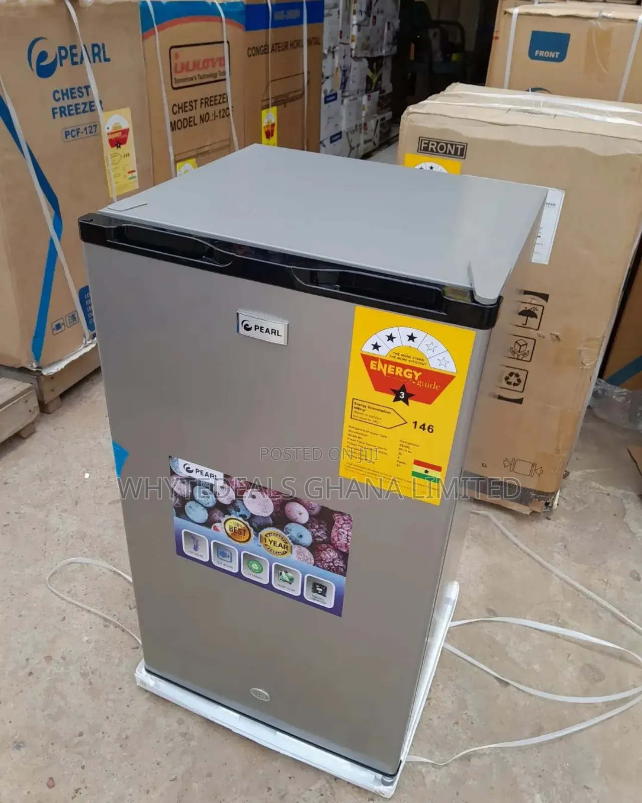 [3-Stars Energy Save]Pearl 93l Table Top Refrigerator Fridge