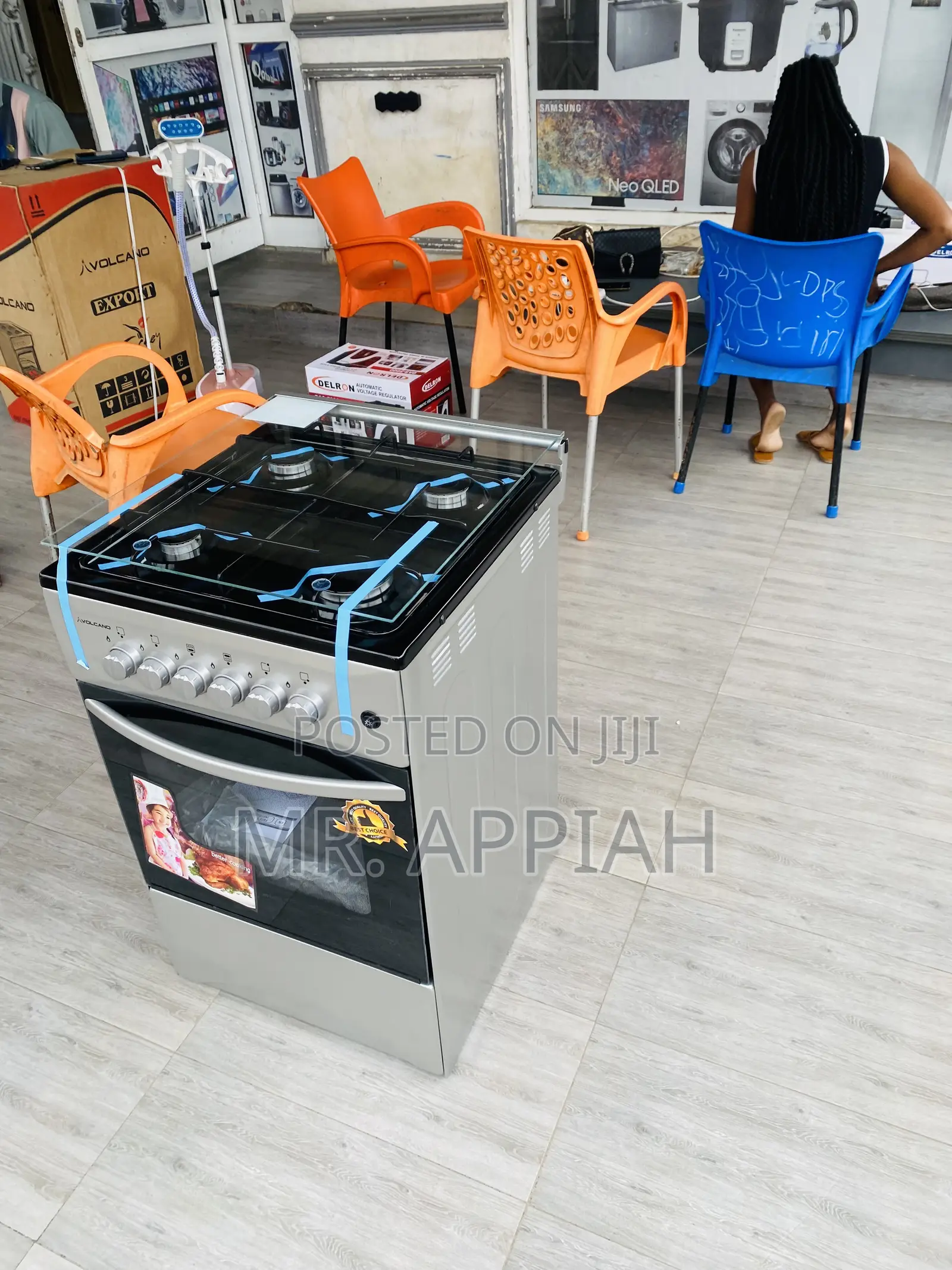 Check Out Authentic Volcano Gas Oven 4 Burner With Grill.
