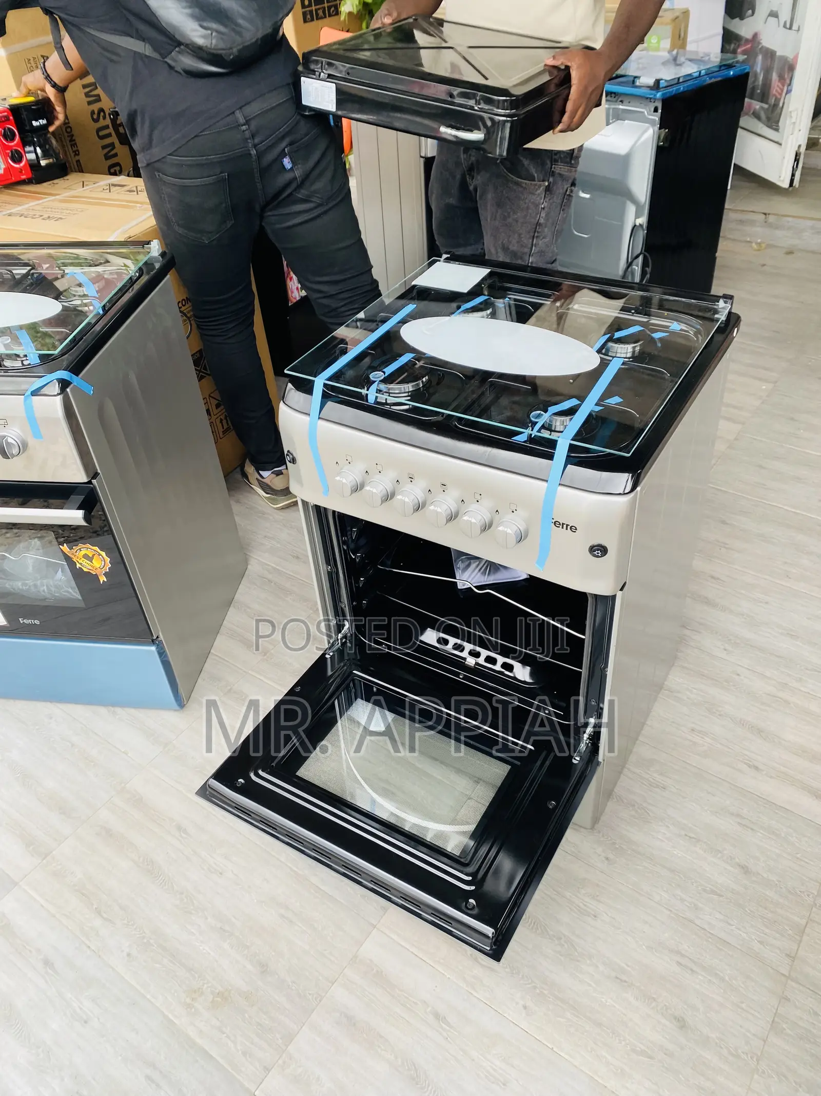 Check Out Ferre 60x60 Gas Oven 4 Burner With Grill.