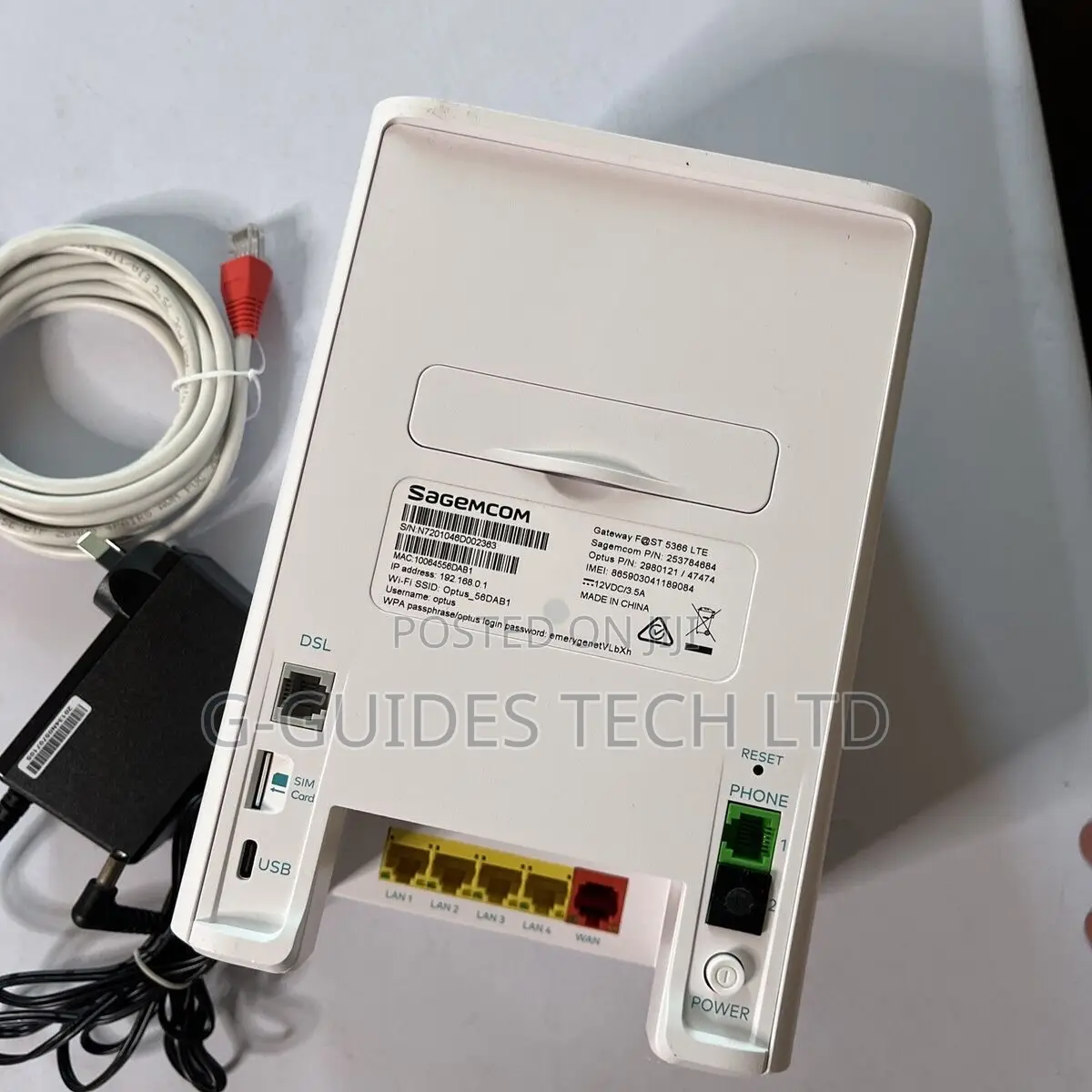 Optus 4g Router Cat12, Sagemcom Fast 5366 Lte 4g Router