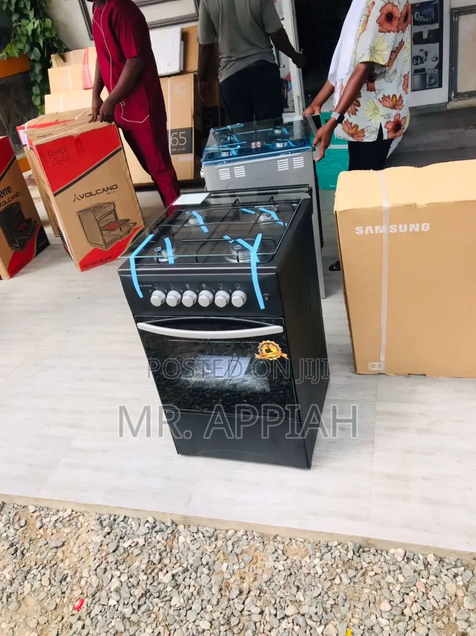 Check Out Authentic Volcano 50x50 Gas Oven 4 Cooker(Black).