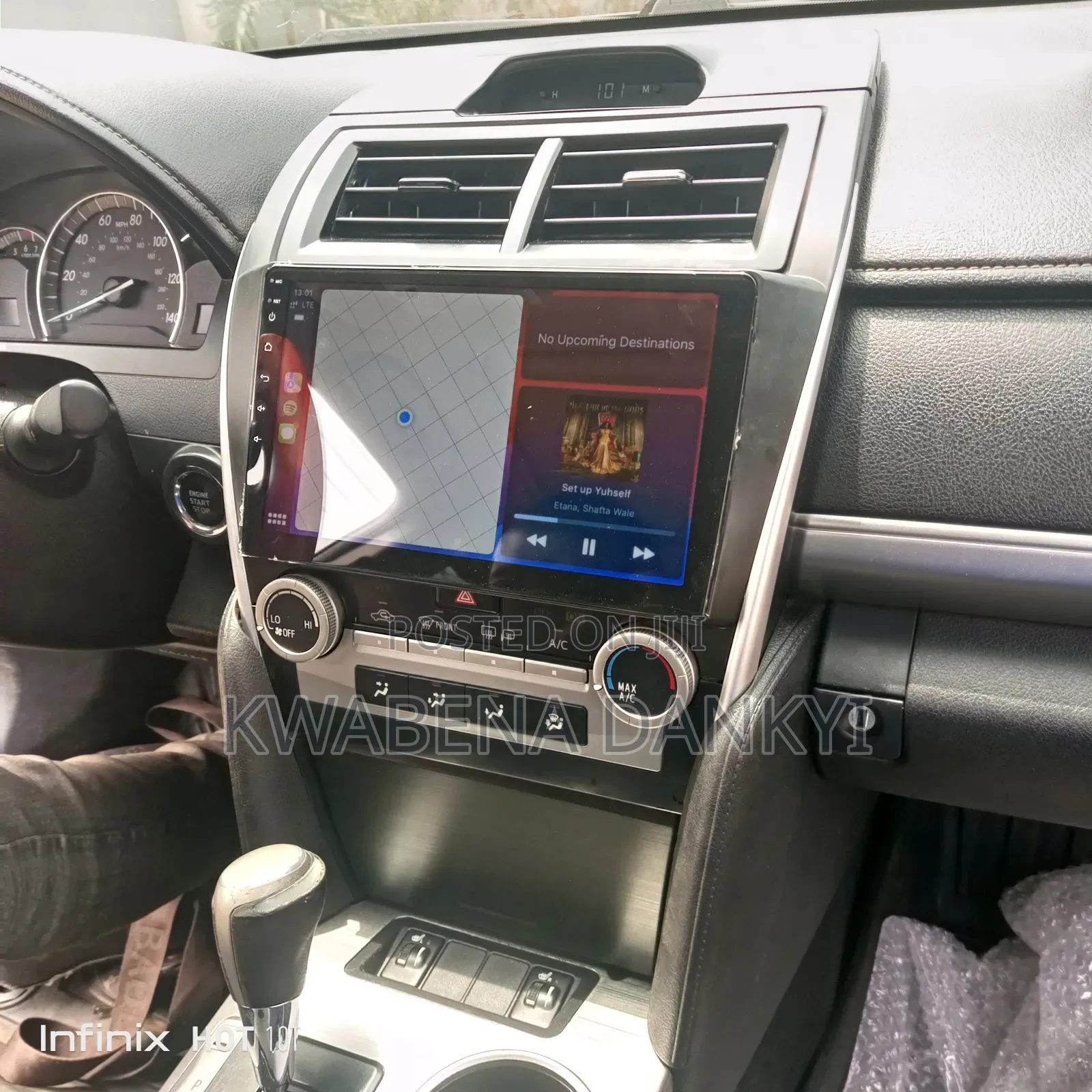 Apple Car Play System Screen Toyota Camry 2012-2014