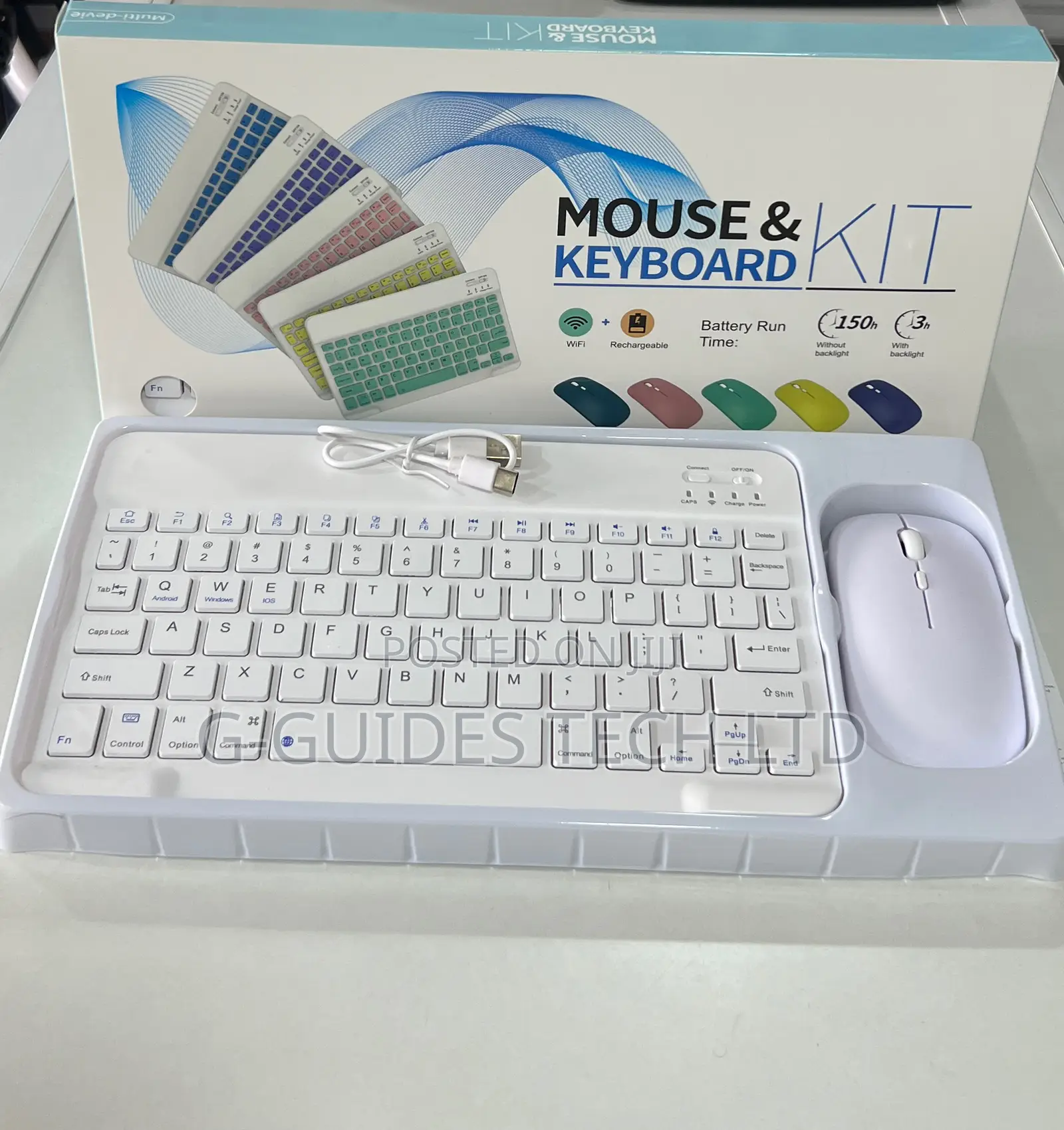 Rechargeable Bluetooth Wireless Keyboard and Mouse