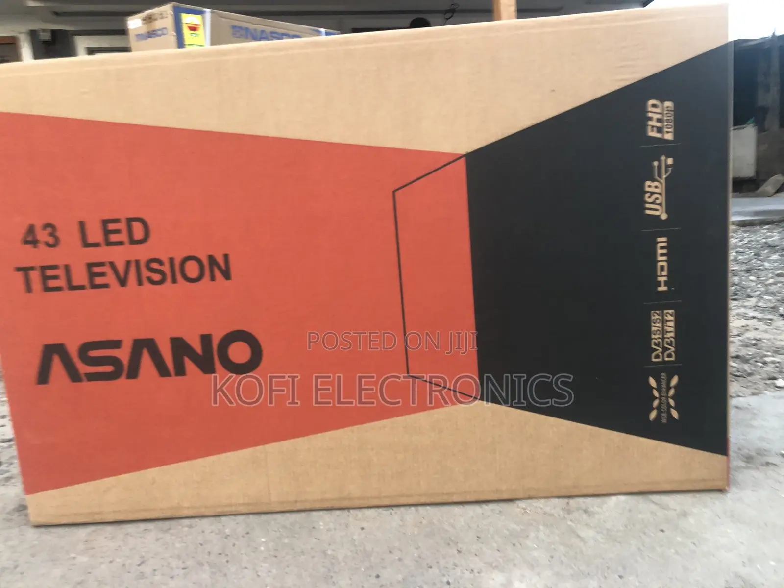 Purchase Asano 43′′ Digital Satellite HD TV – Black