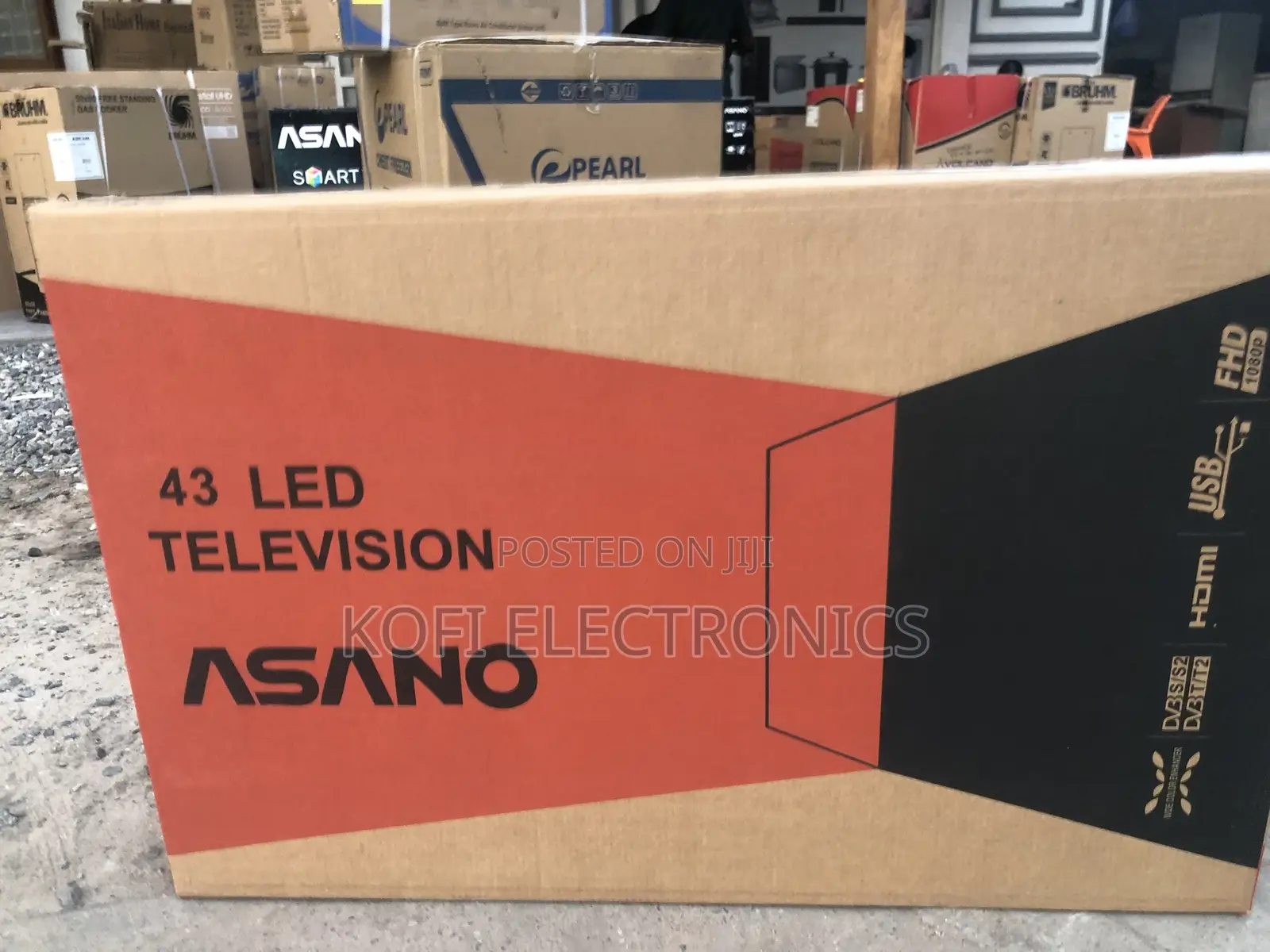 Latest Digital Asano 43′′ Satellite HD TV – Black