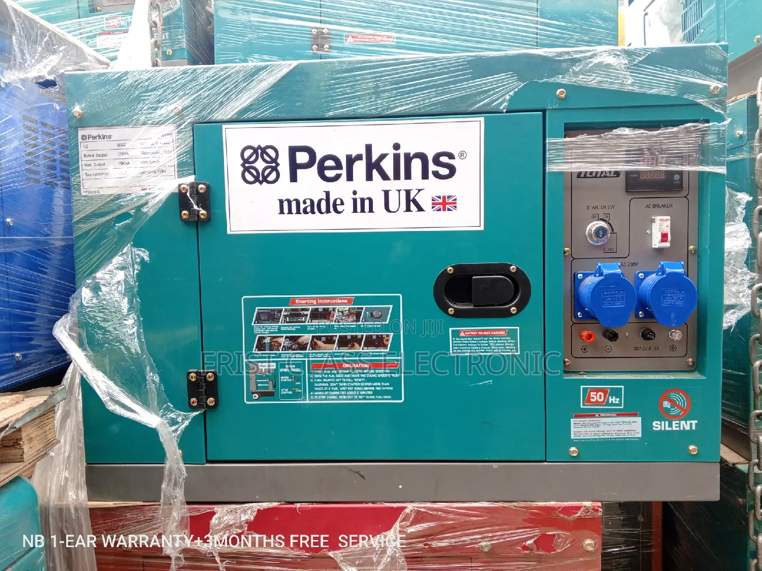 Brand New 16500W Perkins Generator Silent Diesel Key