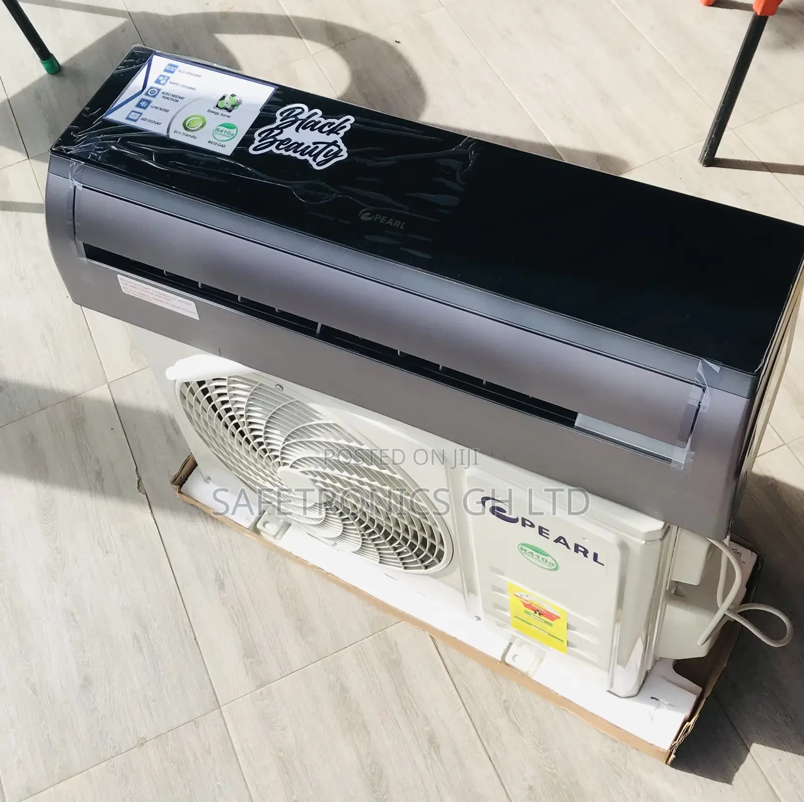 Non-Inverter 1.5hp (Black) Pearl Mirror AC 