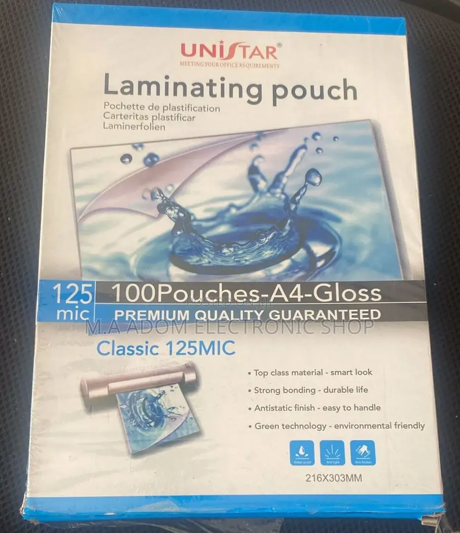 100 Pieces A3 Laminating Pouch Film