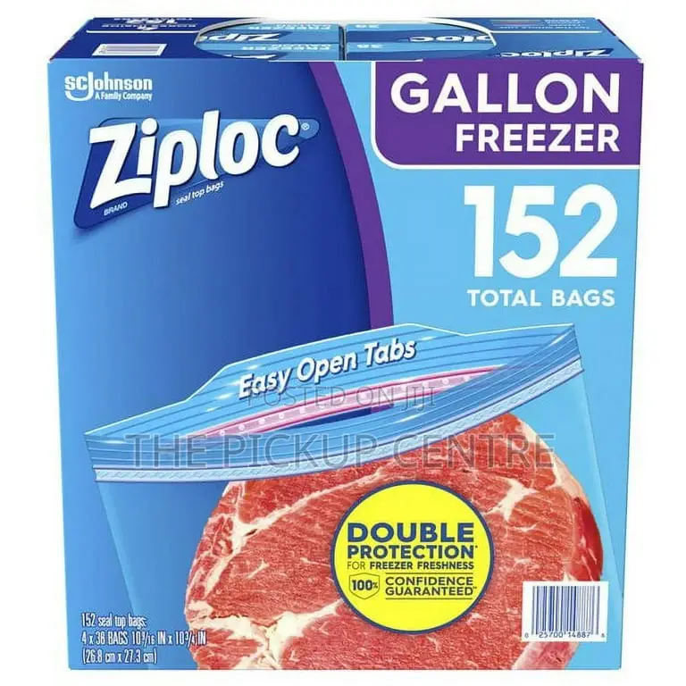 Ziploc Gallon Freezer Bags (115 for 38pcs Pack)