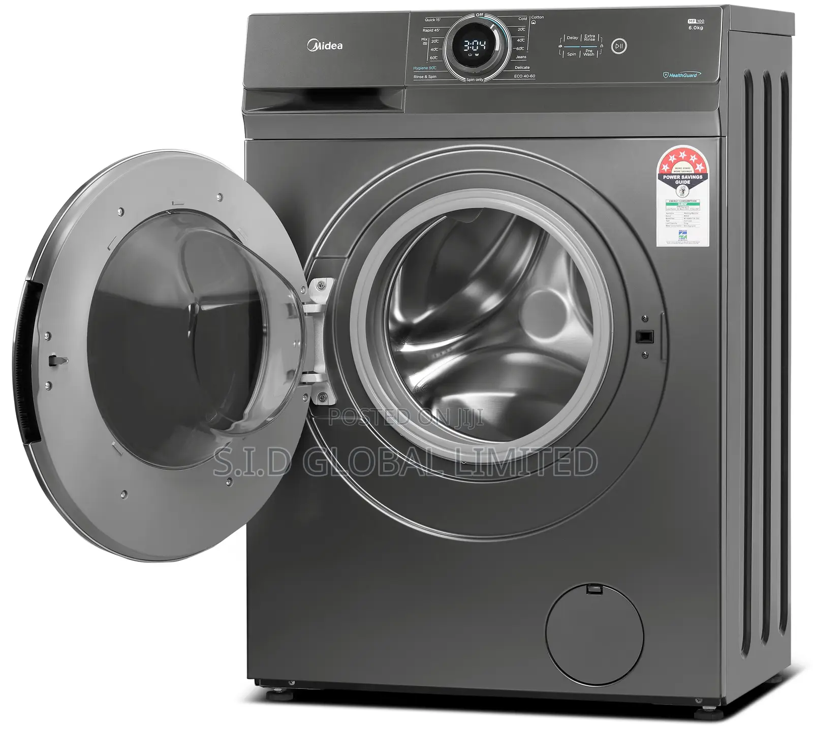 Brilliant MIDEA-FRONT-LOAD--WASHING-MACHINE-MF200W120WB/T