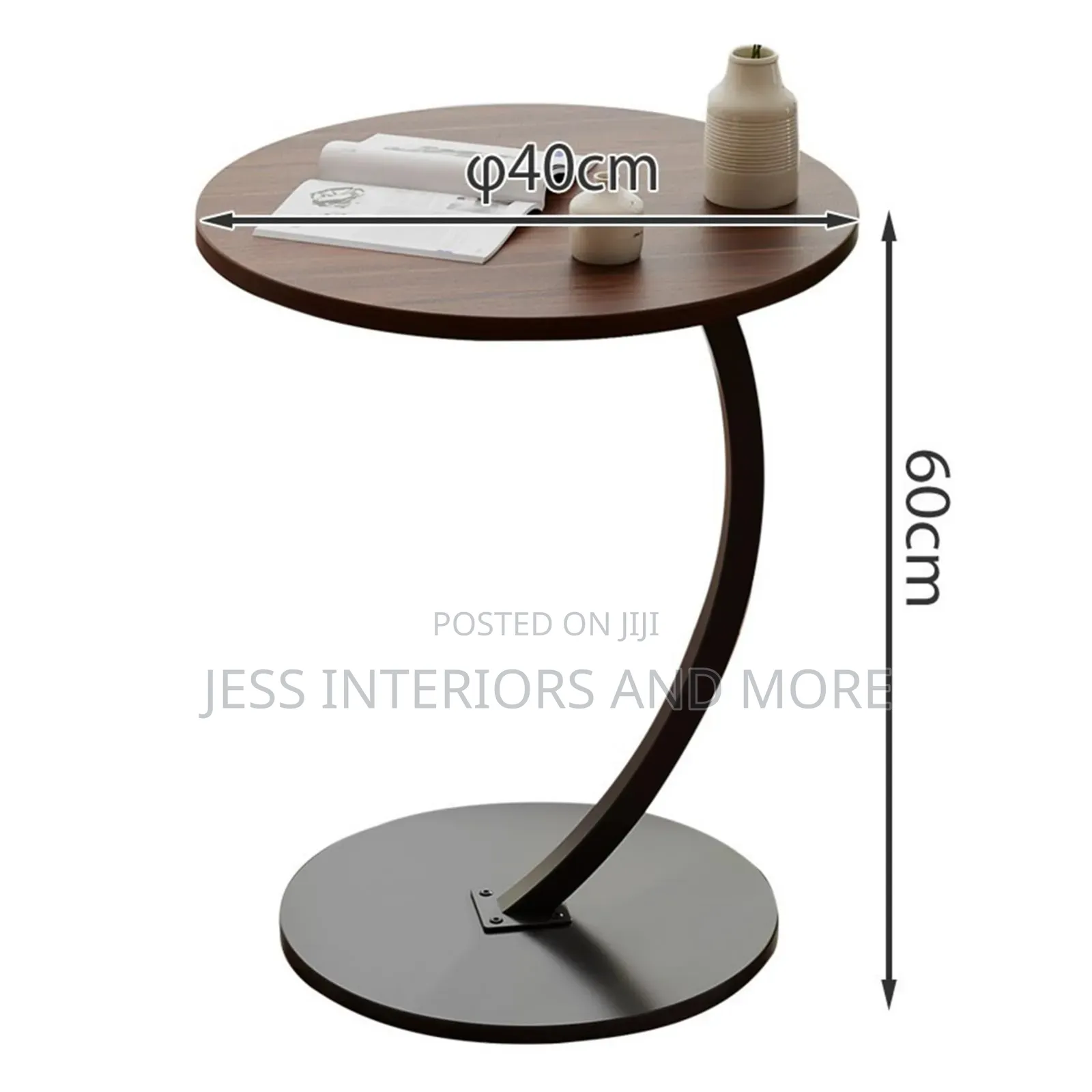 C-Shaped Side Table