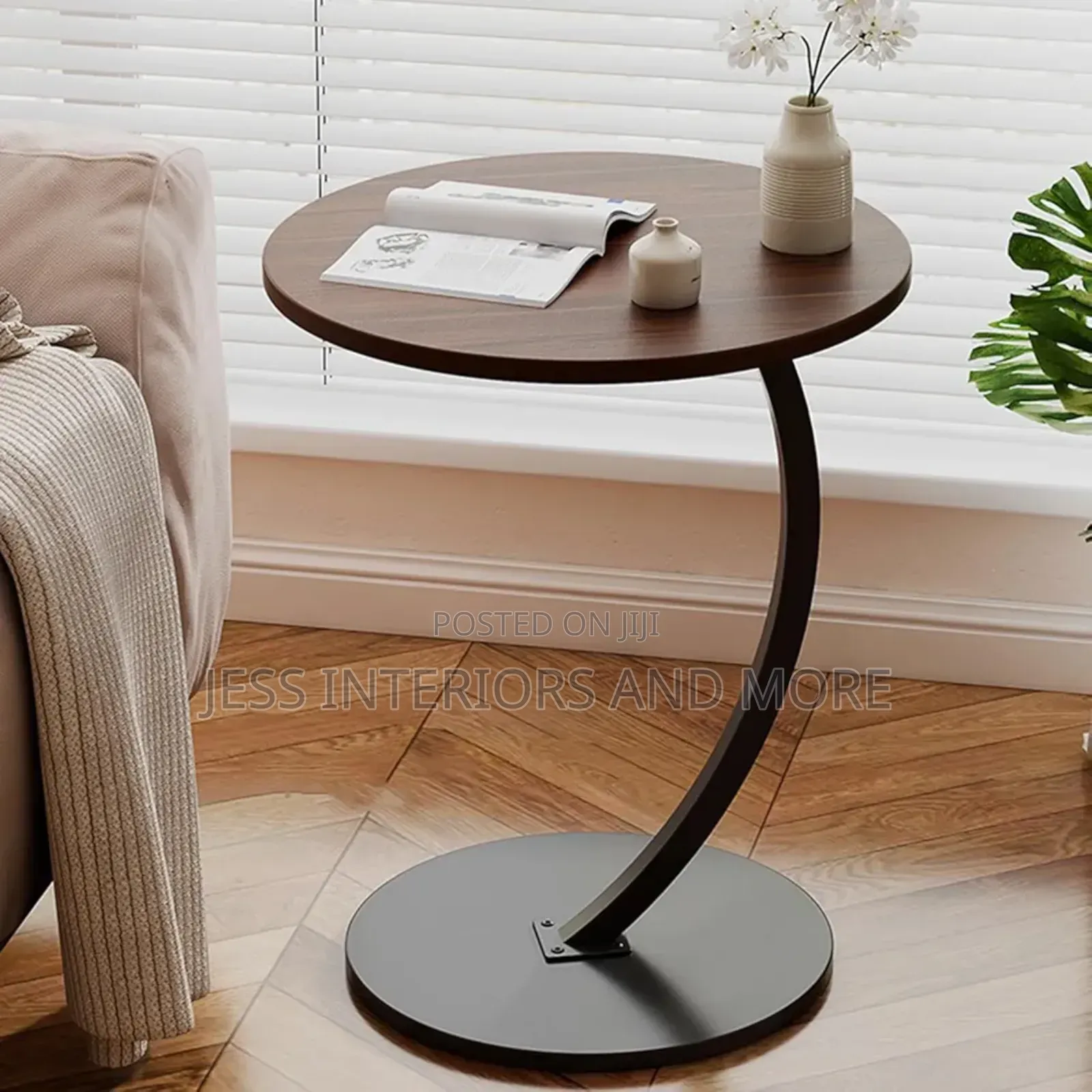 C-Shaped Side Table