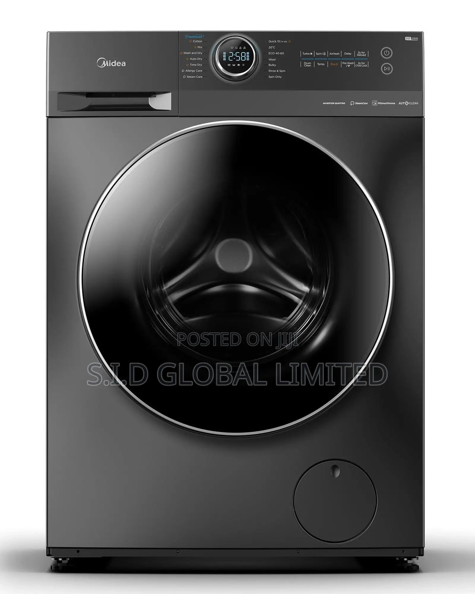 Ultimate MIDEA-FRONT-LOAD--WASHING-MACHINE-MF200W120WB/T