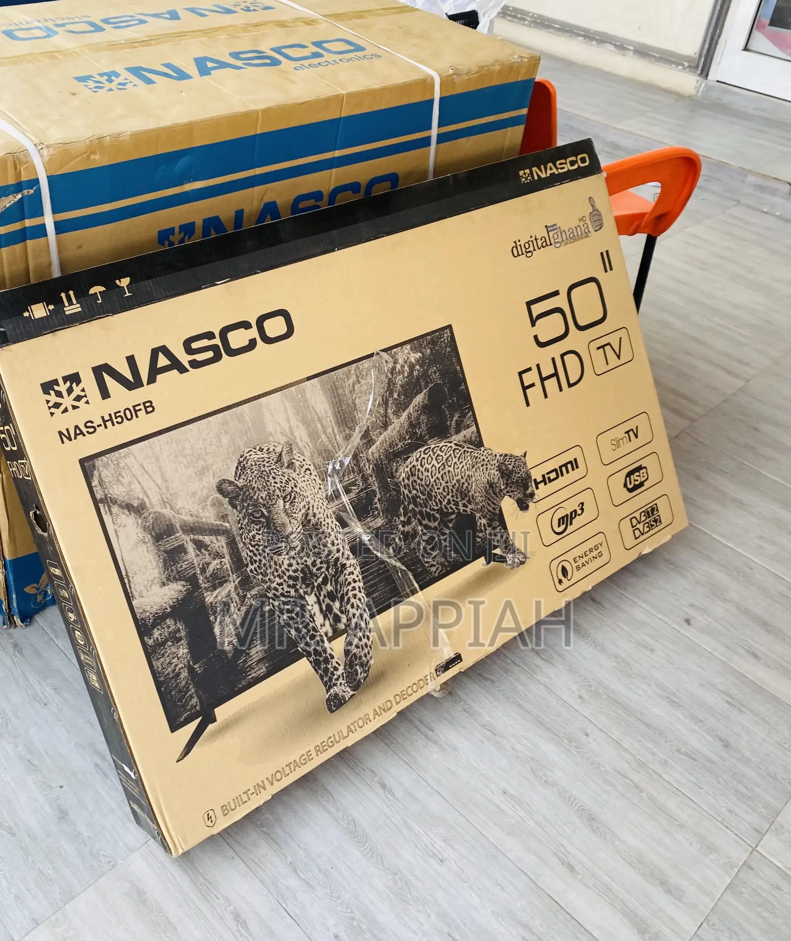 Durable Nasco 50 Inch FHD Digital Satellite Television.