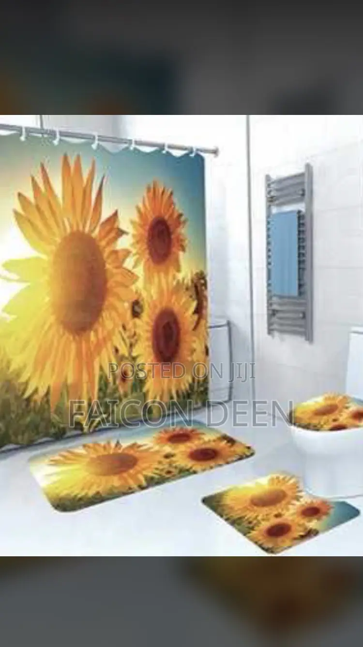 Highest Quality 4 in One Bathroom Set Mats(In Diff Colors