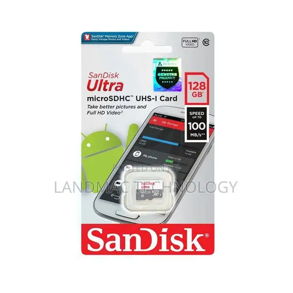 Original Sandisk Ultra Class 10 128GB Microsdhc Memory Card