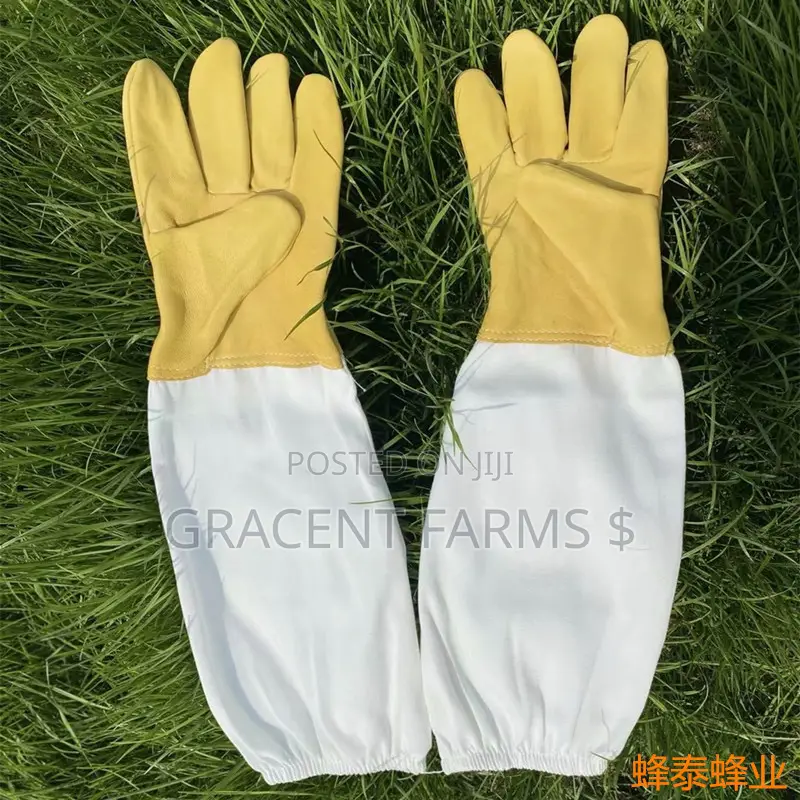 Goatskin Leather Beekeeper's Glove With Elastic Cuff - XL
