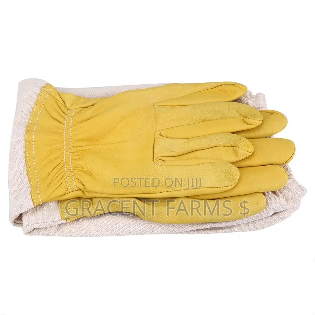 Goatskin Leather Beekeeper's Glove With Elastic Cuff - XL