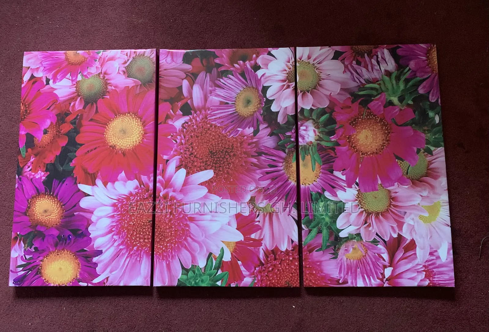 Set 3 Panels Canvas Wall Frame