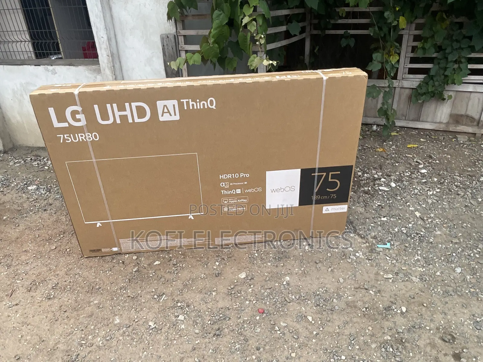 Sealed Black LG 75ur78003lk Tv(75") Ultra HD Smart TV