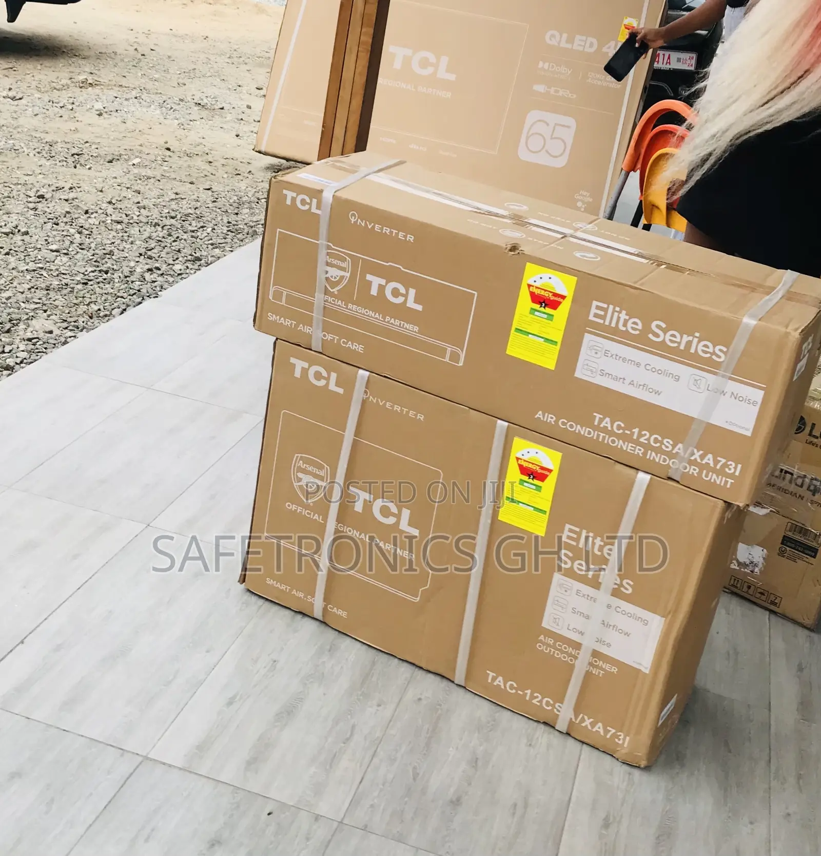 Boxed Affordable TCL Inverter 2.5hp White R410 Gas Ac