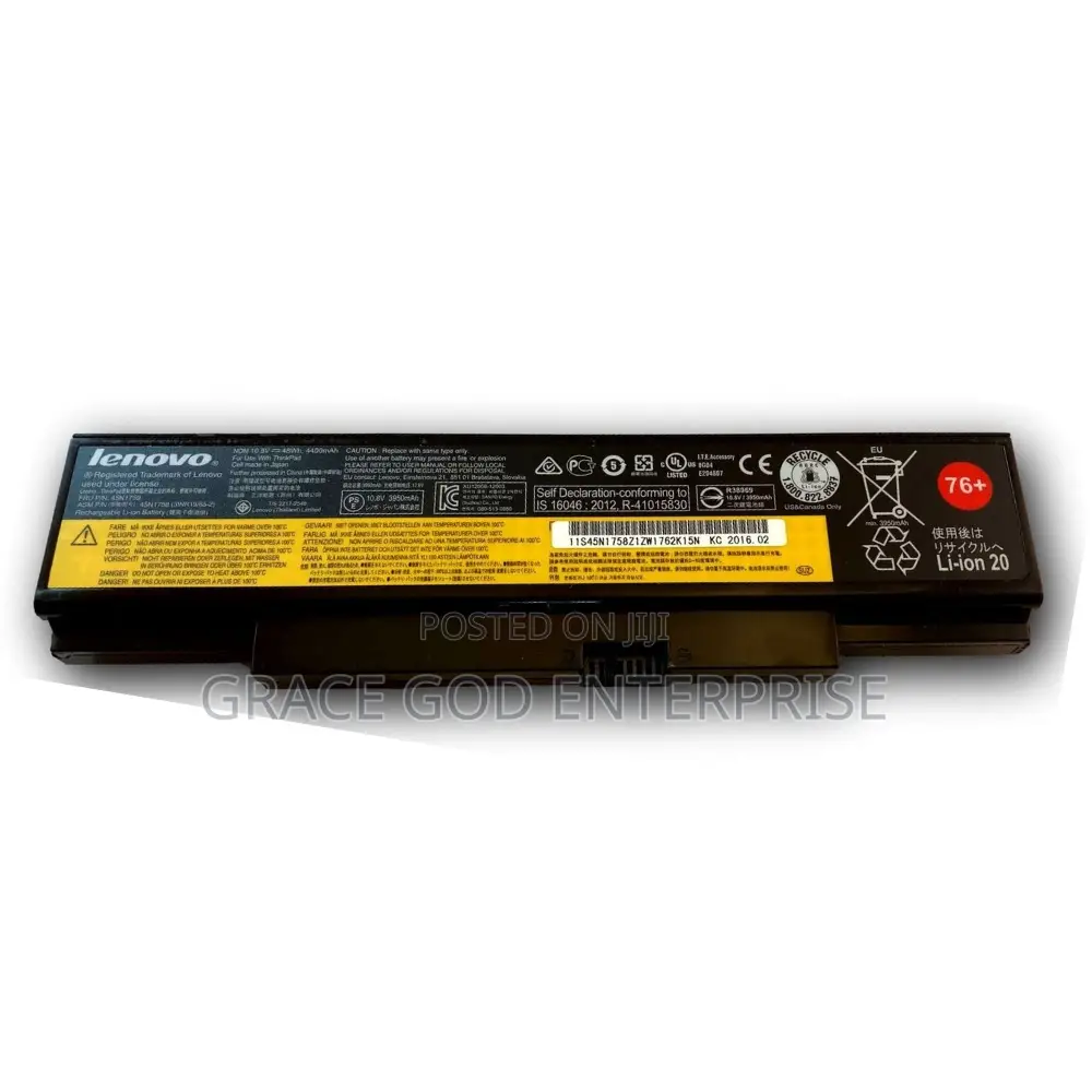 Original Lenovo Battery Thinkpad Edgee550/E550c/ E555 76+