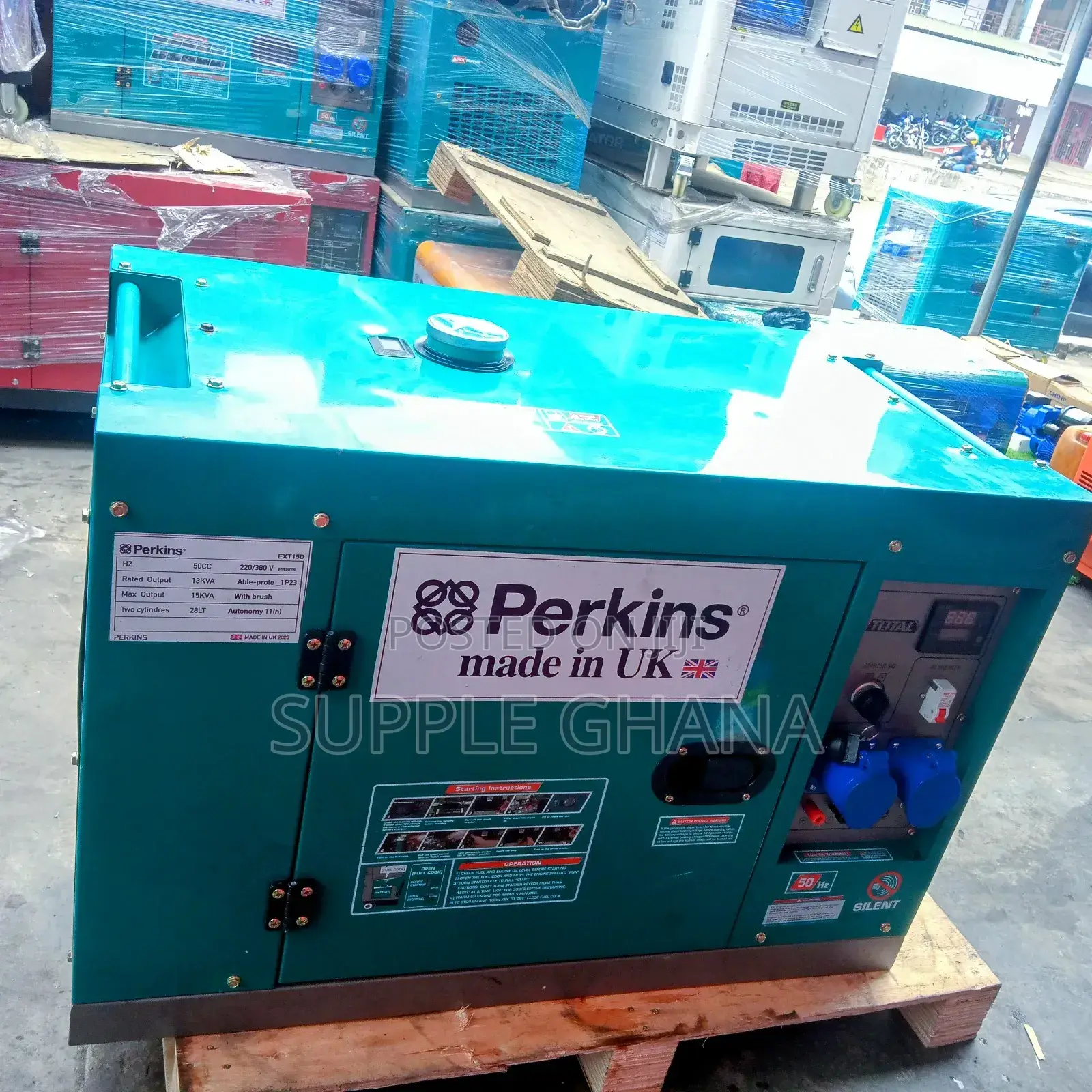 230/240voltage Perkins Diesel 15kva 16500watt Good Supply 