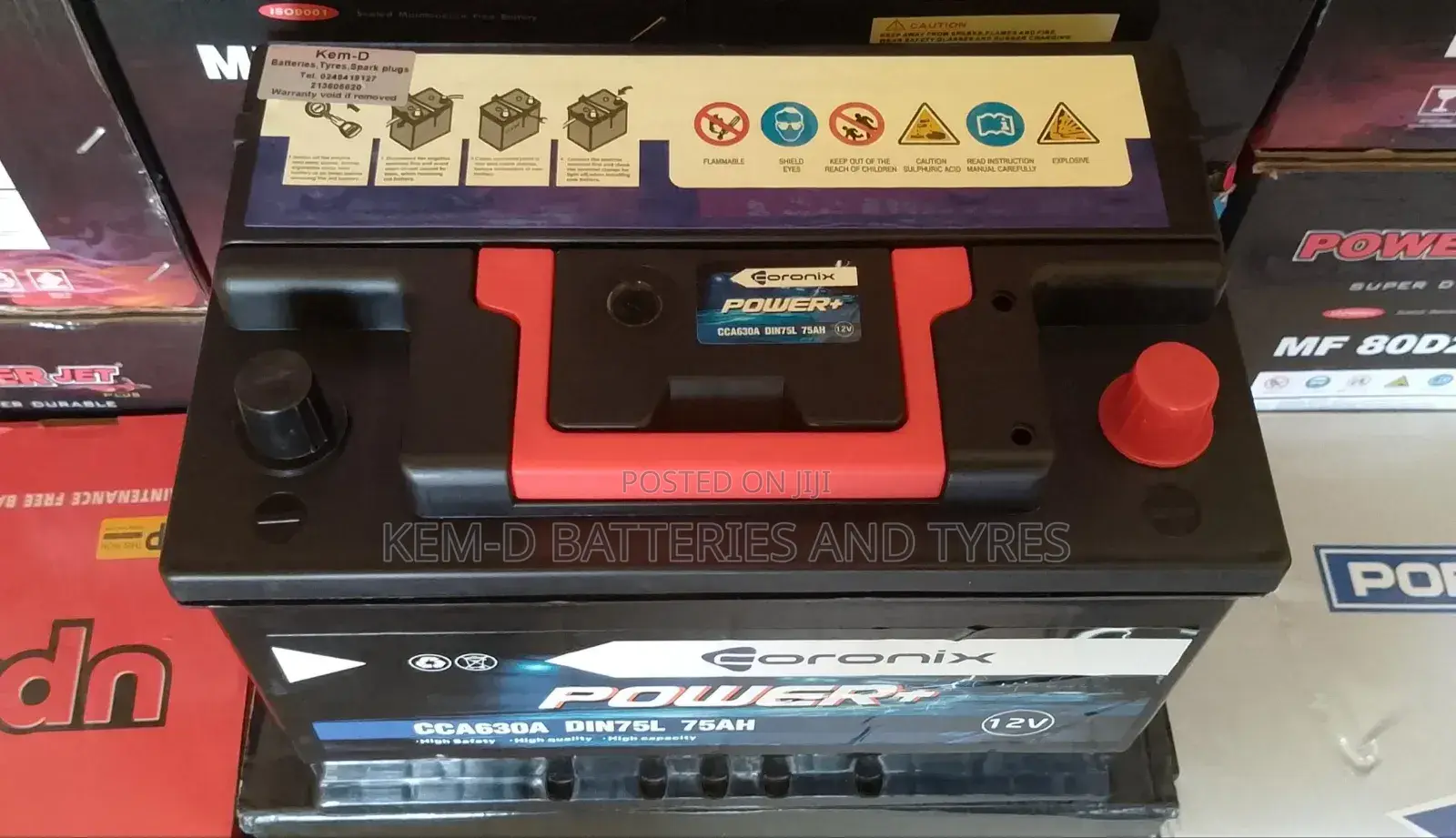 Pofirst Battery 75ampere Hour 15 Plates