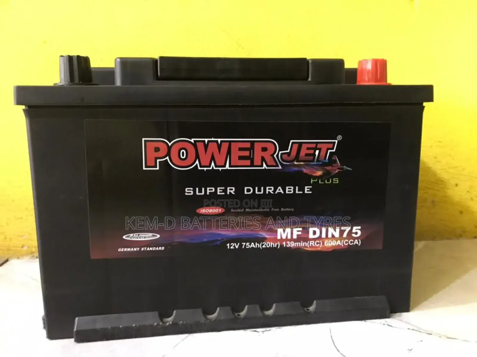 15plates 75ah Power Jet - For Petrol Cars
