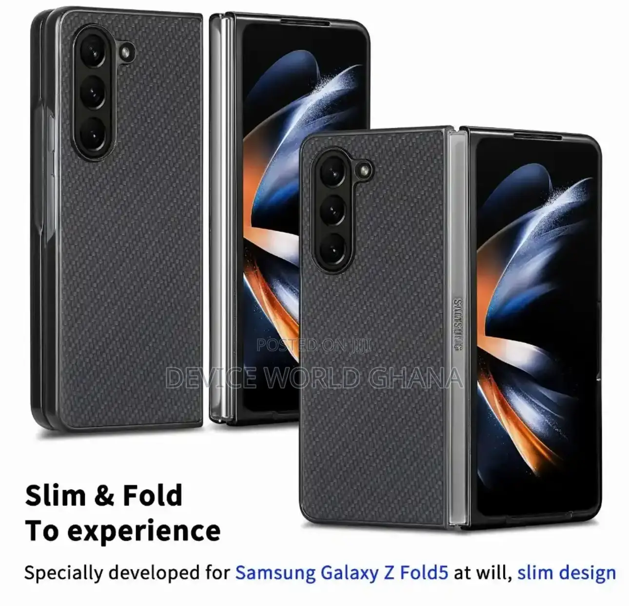 Carbon Fiber Pattern for Samsung Z Fold 7,6,5 ,4 and Fold 3